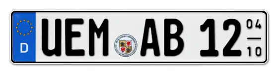 Saisonkennzeichen UEM für UeckerMünde online bestellen