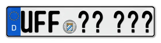 Wunschkennzeichen Uffenheim reservieren