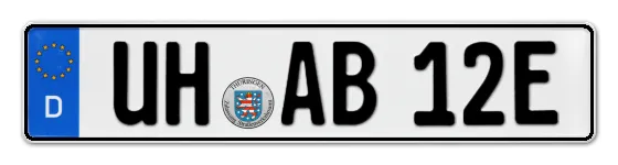 E-Kennzeichen Unstrut, Hainich online bestellen