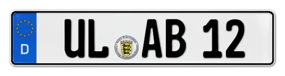Kennzeichen ULm bestellen