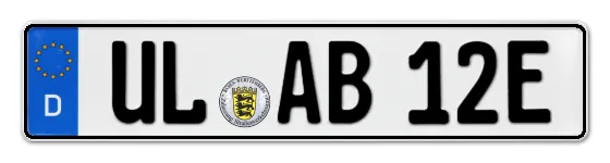 E-Kennzeichen ULm als Wunschkennzeichen online reservieren