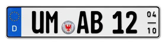 Saisonkennzeichen UM für UckerMark als Wunschkennzeichen online bestellen