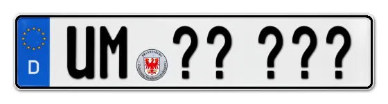 Wunschkennzeichen Uckermark reservieren