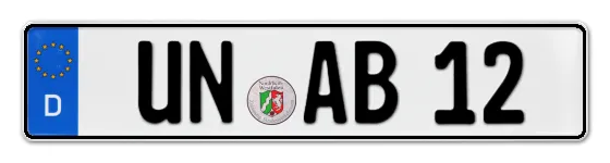 Autokennzeichen UNna
