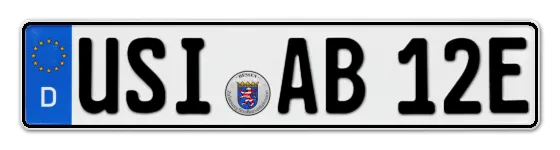 E-Kennzeichen USingen als Wunschkennzeichen online reservieren