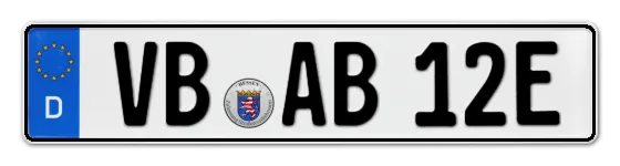 E-Kennzeichen VogelsBerg online bestellen