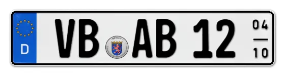 Saisonkennzeichen VB für VogelsBerg online bestellen