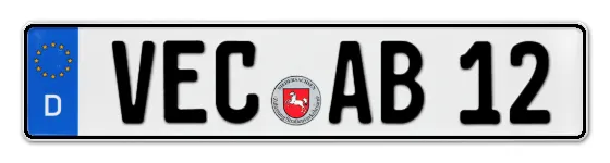 Autokennzeichen VEChta Autokennzeichen VEChta