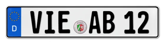 Autokennzeichen VIErsen