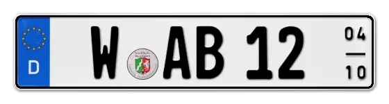 Saisonkennzeichen Wuppertal Saisonkennzeichen W für Wuppertal online bestellen