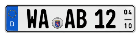 Saisonkennzeichen WA für WAldeck als Wunschkennzeichen online bestellen