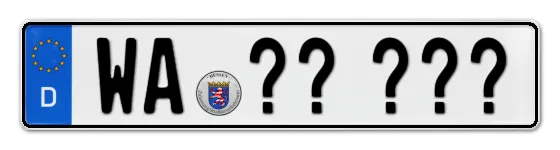 Wunschkennzeichen Waldeck reservieren