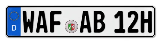 H-Kennzeichen WAF online bestellen