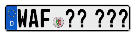 Wunschkennzeichen Warendorf reservieren
