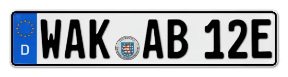 E-Kennzeichen WArtburgKreis online bestellen