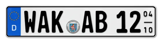 Saisonkennzeichen WAK für WArtburgKreis online bestellen