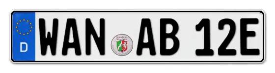 E-Kennzeichen WANne online bestellen