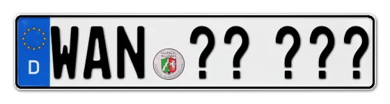 WunschKennzeichen Wanne Wunschkennzeichen Wanne reservieren