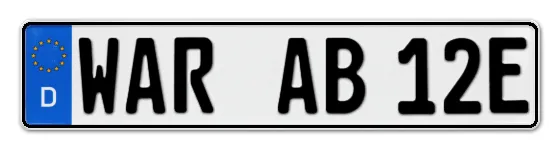 E-Kennzeichen WARburg online bestellen