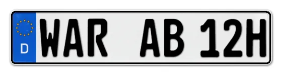 H-Kennzeichen WAR online bestellen