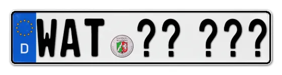 Wunschkennzeichen Wattenscheid reservieren