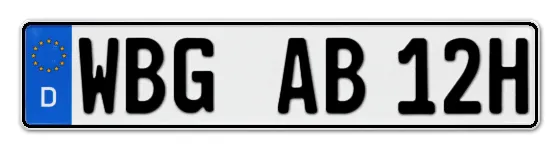 H-Kennzeichen WBG online bestellen
