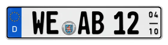 Saisonkennzeichen WE für WEimar online bestellen