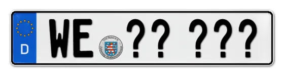 Wunschkennzeichen Weimar reservieren
