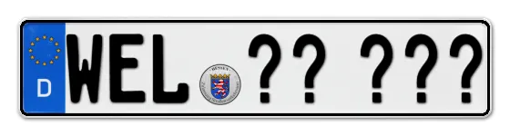 Wunschkennzeichen Weilburg reservieren