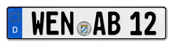 Autokennzeichen WEideN