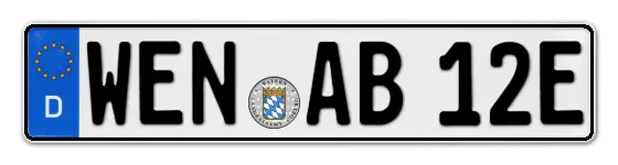 E-Kennzeichen WEideN online bestellen