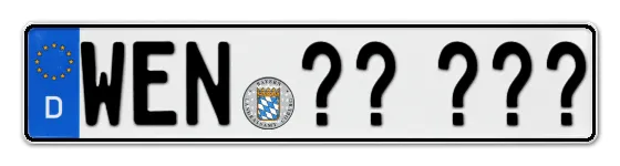 Wunschkennzeichen Weiden reservieren