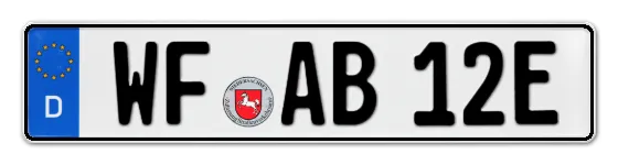 E-Kennzeichen WolFenbüttel online bestellen