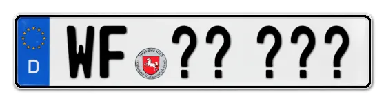 Wunschkennzeichen Wolfenbüttel reservieren