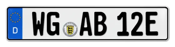 E-Kennzeichen WanGen online bestellen