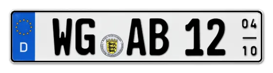 Saisonkennzeichen WG für WanGen online bestellen