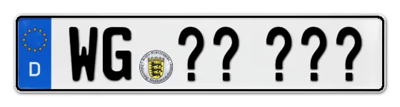 Wunschkennzeichen Wangen reservieren
