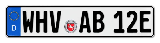 E-Kennzeichen WilhelmsHaVen online bestellen