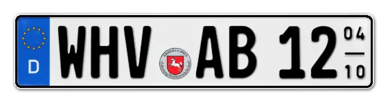 Saisonkennzeichen WHV für WilhelmsHaVen online bestellen