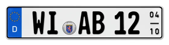 Saisonkennzeichen WIesbaden Saisonkennzeichen WI für WIesbaden online bestellen