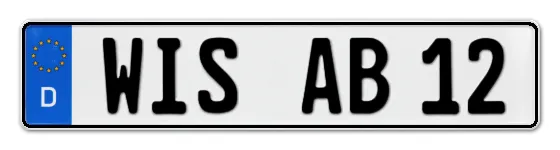 Autokennzeichen WISmar