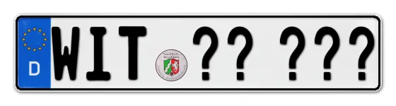 Wunschkennzeichen Witten reservieren