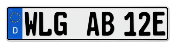 E-Kennzeichen WoLGast online bestellen