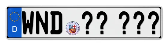 Wunschkennzeichen Wendel reservieren