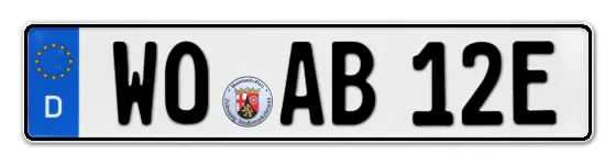 E-Kennzeichen WOrms als Wunschkennzeichen online reservieren