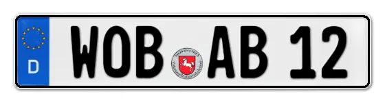 Autokennzeichen WOlfsBurg