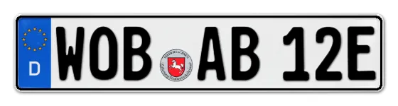 E-Kennzeichen WOlfsBurg online bestellen