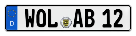 Autokennzeichen WOLfach