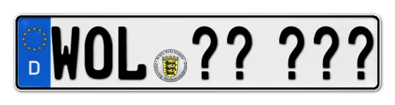 Wunschkennzeichen Wolfach reservieren