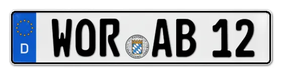 Autokennzeichen WOlfRatshausen